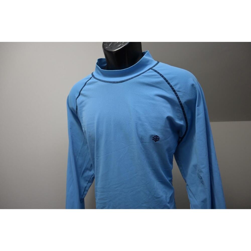 Coolibar UPF 50+ Mock Turtleneck Gym Shirt Athletic‎ Performance Mens Sz 2XL